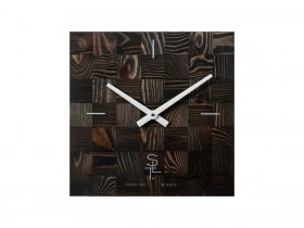 Часы настенные SLT 5195 CHESS BLACK WOOD в Кысыл-Сыре - kysyl-syr.mebel-nsk.ru | фото