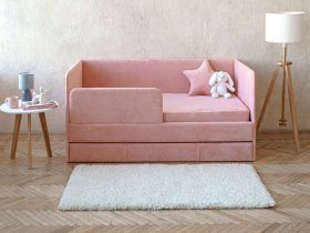 Диван-кровать Happy (коралловый) в Кысыл-Сыре - kysyl-syr.mebel-nsk.ru | фото