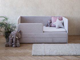 Диван-кровать Happy (светло-серый) в Кысыл-Сыре - kysyl-syr.mebel-nsk.ru | фото