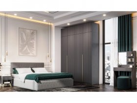 Гардеробная Эккервуд (графит) в Кысыл-Сыре - kysyl-syr.mebel-nsk.ru | фото