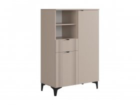 Комод 2 Рич (кашемир/фрапучино матовый/черный) в Кысыл-Сыре - kysyl-syr.mebel-nsk.ru | фото