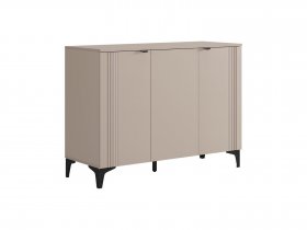Комод 3 Рич (кашемир/фрапучино матовый/черный) в Кысыл-Сыре - kysyl-syr.mebel-nsk.ru | фото