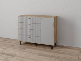 Комод «Катрин-13» (дуб крафт серый/серый) в Кысыл-Сыре - kysyl-syr.mebel-nsk.ru | фото