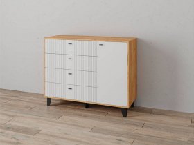 Комод «Катрин-13» (дуб крафт золотой/карбон фарфор) в Кысыл-Сыре - kysyl-syr.mebel-nsk.ru | фото