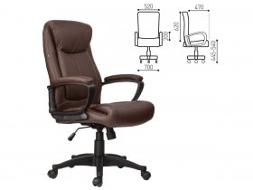 Кресло офисное BRABIX Enter EX-511, коричневое в Кысыл-Сыре - kysyl-syr.mebel-nsk.ru | фото