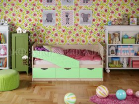 Кровать детская Бабочки 1,8 м в Кысыл-Сыре - kysyl-syr.mebel-nsk.ru | фото