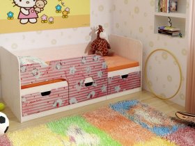 Кровать детская с ящиками 1,86 Минима Hello Kitty в Кысыл-Сыре - kysyl-syr.mebel-nsk.ru | фото