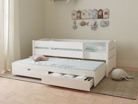 Кровать двухуровневая с ящиками «Лапландия» в Кысыл-Сыре - kysyl-syr.mebel-nsk.ru | фото