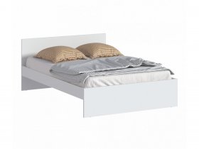 Кровать двуспальная 1,4м Бруклин СБ-3353 (белый) в Кысыл-Сыре - kysyl-syr.mebel-nsk.ru | фото