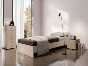 Кровать односпальная 0,9м Гиза в Кысыл-Сыре - kysyl-syr.mebel-nsk.ru | фото