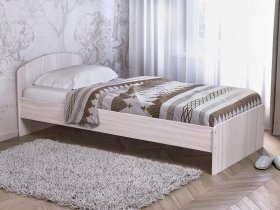 Кровать односпальная 80 с низкой спинкой (ясень шимо светлый) в Кысыл-Сыре - kysyl-syr.mebel-nsk.ru | фото