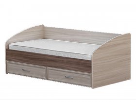 Кровать односпальная с ящиками 0,9 м-1 в Кысыл-Сыре - kysyl-syr.mebel-nsk.ru | фото