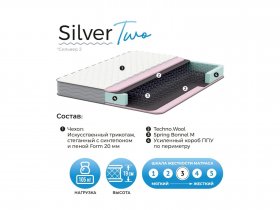 Матрас Silver Two в Кысыл-Сыре - kysyl-syr.mebel-nsk.ru | фото