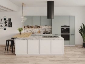 Модульная кухня Перо 3,4м (оазис) в Кысыл-Сыре - kysyl-syr.mebel-nsk.ru | фото