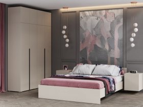 Модульная спальня Айри (кашемир) в Кысыл-Сыре - kysyl-syr.mebel-nsk.ru | фото