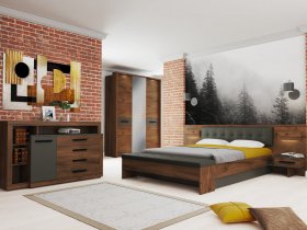 Модульная спальня Глазго в Кысыл-Сыре - kysyl-syr.mebel-nsk.ru | фото