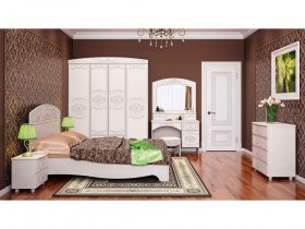 Модульная спальня Каролина в Кысыл-Сыре - kysyl-syr.mebel-nsk.ru | фото