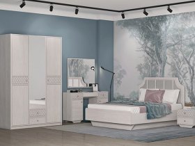 Модульная спальня Лоренцо в Кысыл-Сыре - kysyl-syr.mebel-nsk.ru | фото