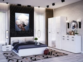 Модульная спальня Нэнси NEW в Кысыл-Сыре - kysyl-syr.mebel-nsk.ru | фото