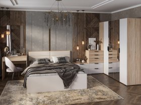 Модульная спальня Норд в Кысыл-Сыре - kysyl-syr.mebel-nsk.ru | фото