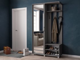 Прихожая «Ларго-2» (графит серый) в Кысыл-Сыре - kysyl-syr.mebel-nsk.ru | фото