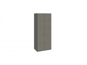 Шкаф для одежды с 2 дверями Наоми (джут/фон серый) СМ-208.07.03 в Кысыл-Сыре - kysyl-syr.mebel-nsk.ru | фото