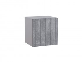 Шкаф навесной Ливерпуль (белый/бетон светлый) в Кысыл-Сыре - kysyl-syr.mebel-nsk.ru | фото