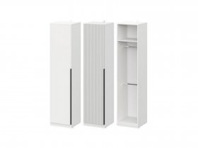 Шкаф ШК-50 Эккервуд (белый) в Кысыл-Сыре - kysyl-syr.mebel-nsk.ru | фото