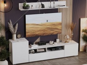 Стенка «Сильвия» (белый ясень) в Кысыл-Сыре - kysyl-syr.mebel-nsk.ru | фото
